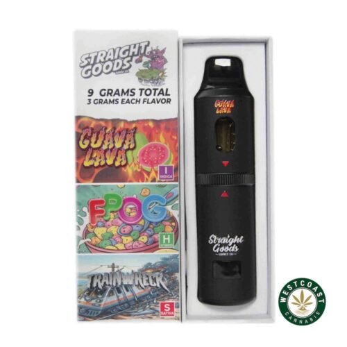 Straight Goods – Triple Chamber Vape – Guava Lava + FPOG + Train Wreck (3 Grams + 3 Grams + 3 Gram)