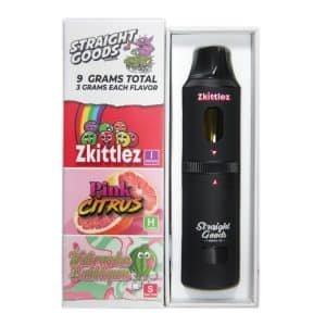 Straight Goods – Triple Chamber Vape – Zkittlez + Pink Citrus + Watermelon Bubblegum (3 Grams + 3 Grams + 3 Gram)