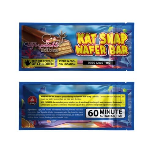 Unforgettable Edibles – Kat Snap Wafer Bar – 1000MG THC